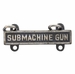 Army Qualification Bar Submachine Gun - Oxidized Finish