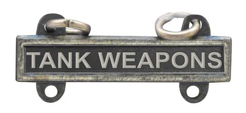 Army Qualification Bar Tank Weapons - Oxidized Finish