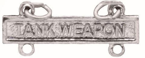 Army Qualification Bar Tank Weapons - Mirrored Finish