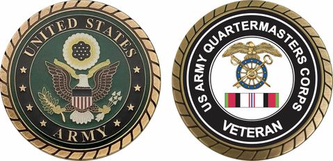Army Quartermaster Corps Afghanistan Challenge Coin