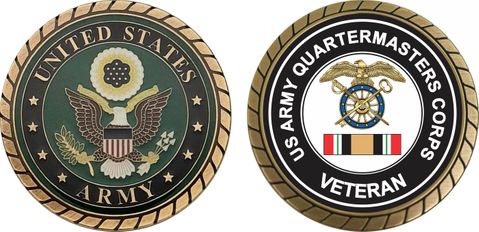 Army Quartermaster Corps Iraq Veteran Challenge Coin