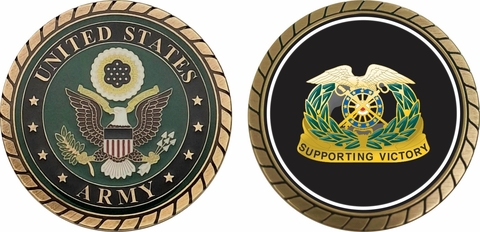 Army Quartermaster Regiment Challenge Coin