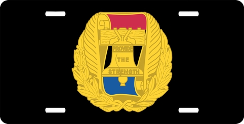 Army Recruiting Command Unit Crest License Plate