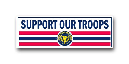Army Reserve Support Our Troops Vinyl Transfer Bumper Sticker