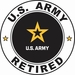 Army Retired Vinyl Decal