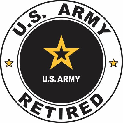 Army Retired Vinyl Decal