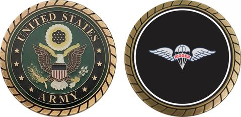 Army Rigger Wings Challenge Coin