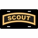 Army Scout Tab License Plate