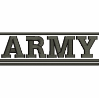 Army Script Apparel Thumbnail Illustration