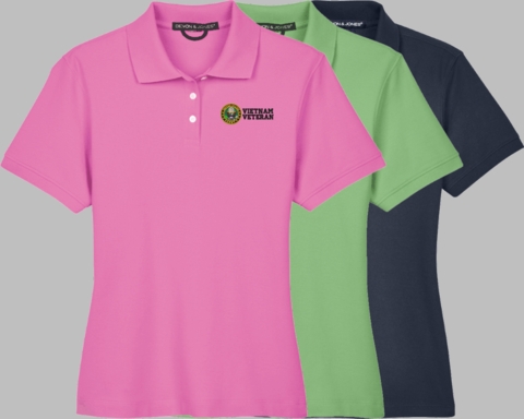 Army Seal Vietnam Veteran Women's Devon & Jones Polo