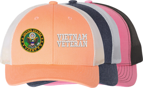 Army Seal Vietnam Veteran Women's Split-Cap