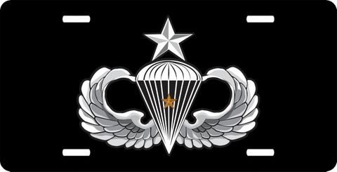 Army Senior 1 Combat Jump Wings  License Plate