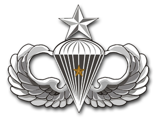 Army Senior 1 Combat Jump Wings  Vinyl Transfer Decal