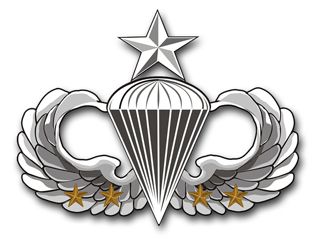 Army Senior 4 Combat Jump Wings  Vinyl Transfer Decal