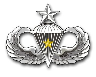 Army Senior 5 Combat Jump  Vinyl Transfer Decal