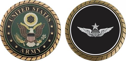 Army Senior Aviator Wing Challenge Coin