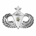 Army Senior Combat Parachute 1st Award Badge - Mirrored Finish