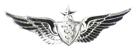 Army Senior Flight Surgeon Badge - Mirrored Finish