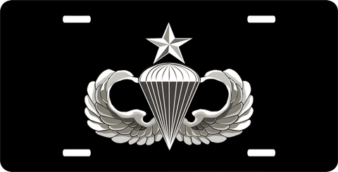 Army Senior Parachutist License Plate