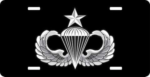 Army Senior Parachutist Wings  License Plate