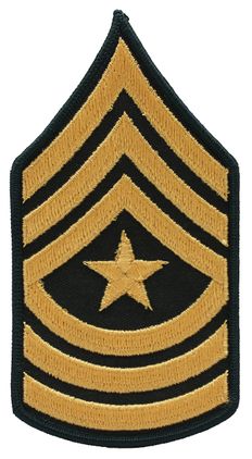Army Sergeant Major Chevron Patch (Pair)