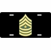 Army Sergeant Major Rank License Plate