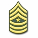Army Sergeant Major Rank Vinyl Sticker