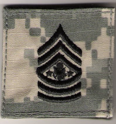 Army Sgt. Major of the Army (SMA) 2" x 2" Helmet Cover Patch (Pair)