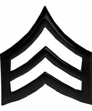 Army Sgt Stripes - Black