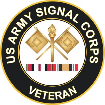Army Signal Corps Afghanistan and Iraq Decal