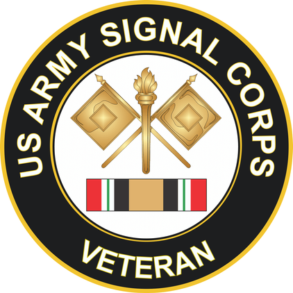 Army Signal Corps Iraq Veteran Decal