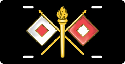 Army Signal Corps License Plate