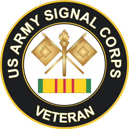 Army Signal Corps Vietnam Veteran Sticker