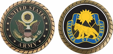 Army South Dakota State Area Command Unit Crest Challenge Coin