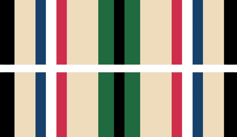 Army Southwest Asia Service Medal Ribbon Vinyl Transfer Decal