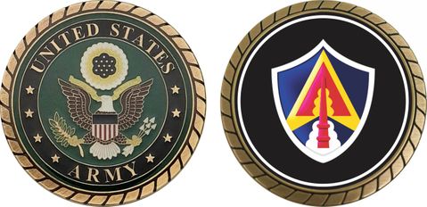 Army Space Command Patch Challenge Coin
