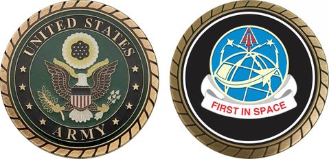 Army Space Command Unit Crest Challenge Coin