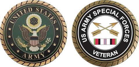 Army Special Forces Afghanistan Challenge Coin