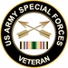 Army Special Forces Gulf War Veteran Decal