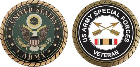 Army Special Forces Iraq Veteran Challenge Coin