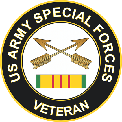 Army Special Forces Vietnam Veteran Sticker