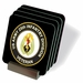 Army Veteran 25th Infantry Division Unit Coasters - Set of 4