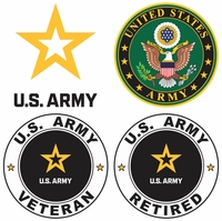 Army Vinyl Decals USA U.S Army U.S Army Veteran Love Army Army Star Army  Sniper Army Car Decals Custom Army Decals 