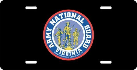 Army Virginia National Guard License Plate