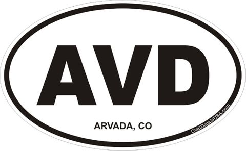 Arvada Colorado Oval Decal