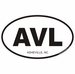Asheville North Carolina Oval Decal