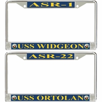 ASR Submarine Rescue Ships License Plate Frames Thumbnail Illustration