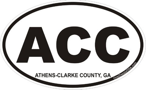 Athens Georgia Oval Decal