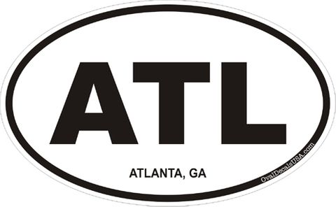 Atlanta Georgia Oval Decal