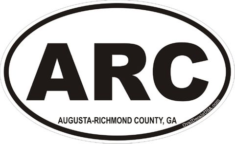 Augusta Georgia Oval Decal